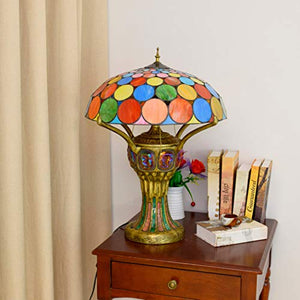 MaGiLL Tiffany Hand Painted Glass Desk Lamp