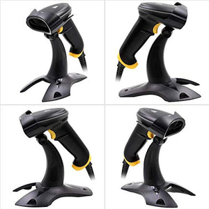Case of 20, TEEMI 2D Barcode Scanner with Stand USB Wired + Virtual COM Port Handheld Automatic QR Data Matrix PDF417 bar Codes Imager for Windows Linux Mac