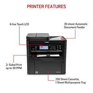 Canon imageCLASS MF267dw II Wireless Monochrome Laser Printer - Print Copy Scan Fax Auto Document Feeder Black Alexa