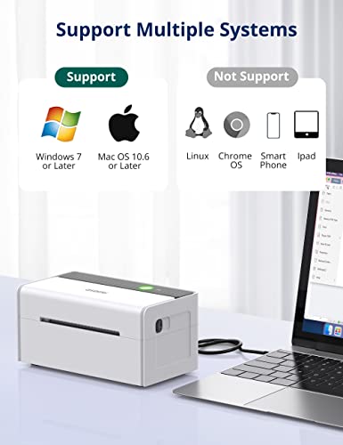 Thermal Label Printer, Osoeri Shipping Label Printer, 4X6 Desktop Label Printer for Shipping Packages & Small Business Compatible with USPS, UPS, FedEx, Shopify, Amazon, Ebay, Support Windows Mac