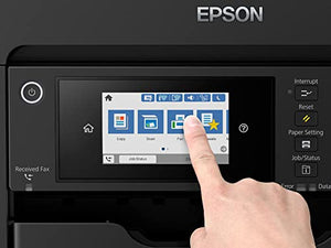 Epson Workforce Pro WF-7840 Wireless Wide-Format All-in-One Color Inkjet Printer, Black - Print Scan Copy Fax - 4.3" LCD, 25 ppm, 4800x2400 dpi, 13"x19", 50-Sheet ADF, Auto 2-Sided Printing, Ethernet
