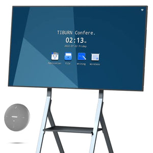 TIBURN Interactive Whiteboard 4K UHD Smartboard with Conference Speaker