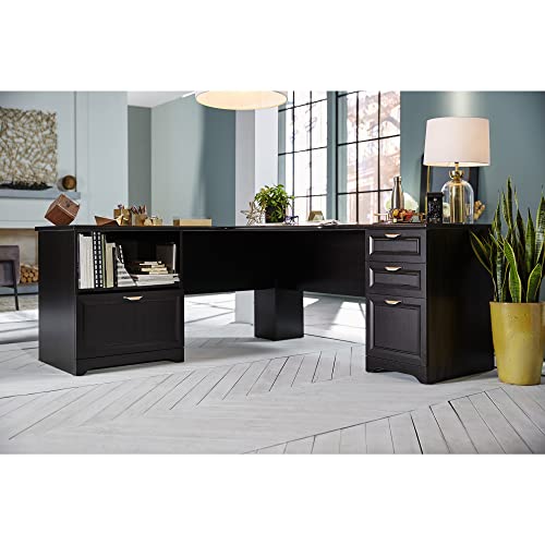Realspace® L-Shape Corner Desk, Espresso