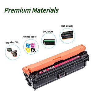 Office Color HP 414 X (with Chip) Compatible Toner Cartridge Replacement for HP 414X 414A W2020X to use with HP Color Laserjet Pro MFP M479fdw M454dw M454dn M479fdn (Black Cyan Magenta Yellow)