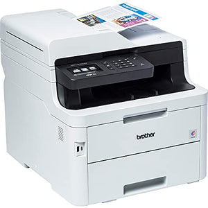 Brother MFC-L3750CD All-in-One Digital LED Color Wireless Laser Printer for Home Office - Print Copy Scan Fax - Auto 2-Sided Printing, 24 ppm, 600 x 2400 dpi, 50-Sheet ADF - BROAGE Printer Cable