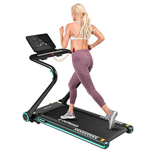 Foldable Treadmill 3.5 HP Electric Running Machine for Home, Office & Gym, Cardio Exercise Machine with LED Display, Quiet Motor, 12 Preset Programs, 95% Worry-Free Assembly