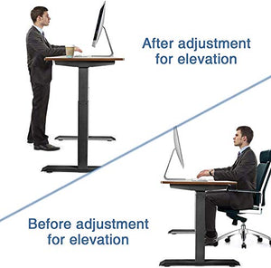 Electric Stand Up Desk Frame, Height Adjustable Standing Desk Base with Dual Electric Motor and Memory Controller, DIY Ergonomic Desk Frame Legs for Home, Office(Frame Only)