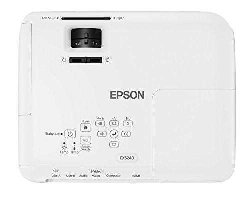 Epson EX5240 XGA 1024x768 4:3 3200 Lumens 3LCD Projector HDMI USB VGA (Renewed)