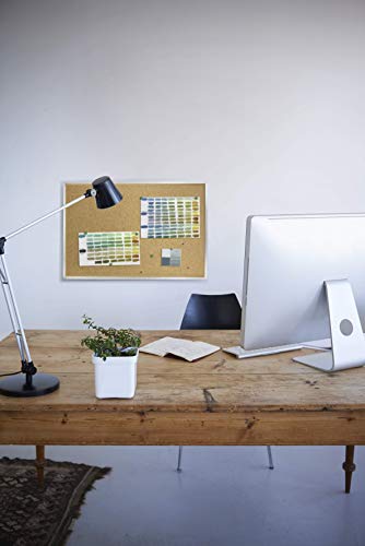 Ghent 4.5" x 10.5"  Aluminum Frame Natural Cork Bulletin Board