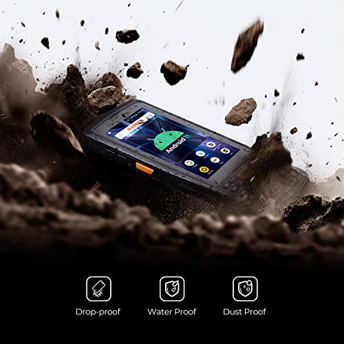 MUNBYN Android Barcode Scanner with Pistol, Android 11 SE4710 Zebra Scanner Engine, Handheld Computer, Inventory Scanner, Rugged 4G - 2Y Protection