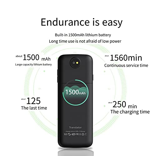 inBEKEA Portable Language Translator Device - Two Way Voice Interpreter, Instant Foreign Language Translation