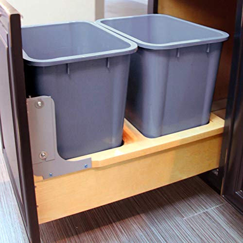 Dowell 4006 0218 Double Waste Basket Pullout for B18" Cabinet