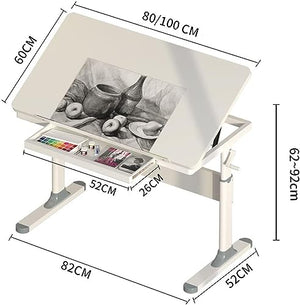 OGRAFF Drafting Table with Adjustable Height and Tilting Surface