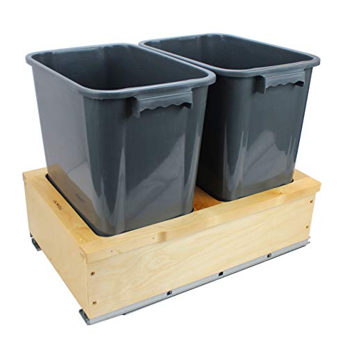 Dowell 4006 0218 Double Waste Basket Pullout for B18" Cabinet
