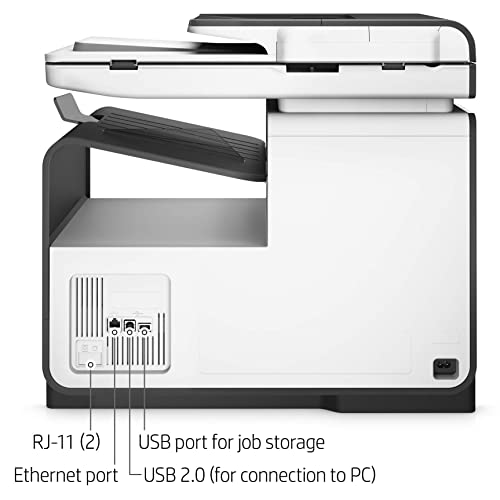 HP PageWide Pro 477dw Wireless Color Multifunction Printer - 55 ppm, 2400 x 1200 dpi, Auto Duplex, 50-Sheet ADF