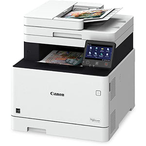 Canon imageCLASS MF741CdwB All-In-One Wireless Color Laser Printer for Business Office, White - Print Scan Copy - 5" Touchscreen, 28 ppm, 600 x 600 dpi, 1GB Memory, Auto 2-Sided Printing, 50-sheet ADF
