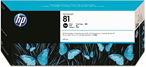 HP 81 C4930A Ink Cartridge for DesignJet 5000 series, 680ml, Black