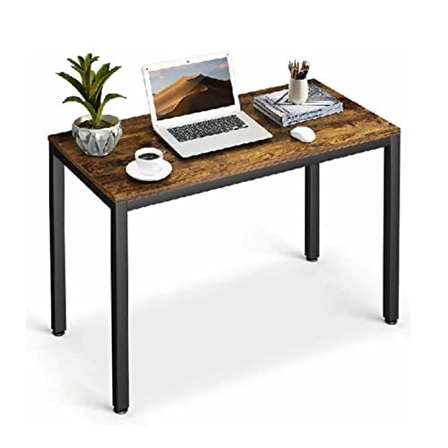 Laptop Desk 40 Inch Laptop Desk Desktop PC Desk with Adjustable Floor Protector Sturdy Metal Frame Modern Office Study Workstation Writing Desk, Easy to Assemble Home Office desks