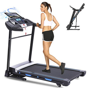 ANCHEER Folding Treadmill, 3.25HP Electric Motorized Treadmills with Automatic Incline, Walking Running Jogging Running Machine for Home Gym