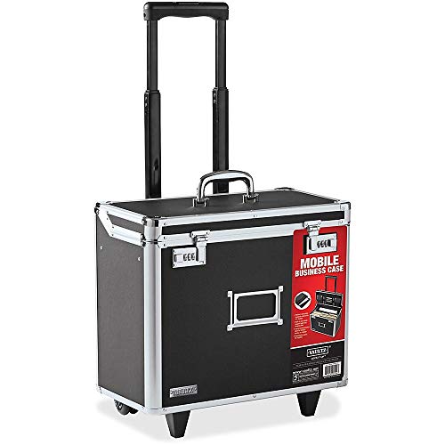 Vaultz Locking Mobile Business Case, Legal Size, 14.5 x 13.5 x 11 Inches, Black (VZ00194)