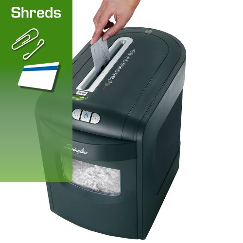 Swingline Paper Shredder, 7 Sheet, Micro-Cut, Jam Free, 1-2 Users, EM07-06 (1757395)