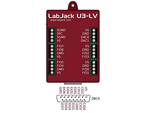 U3-LV USB DAQ Device with 16 Flexible I/O for Analog 0-2.4V and Digital Data Acquisition of Sensors, Relay Control, Automation and Timers