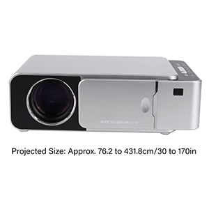 BEYSG Mini Projector, AC 100-240V, Angle Correction, Silver - Hotel Movie Projector