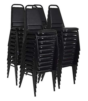 Regency Restaurant Stack Chairs (Set of 40), Black