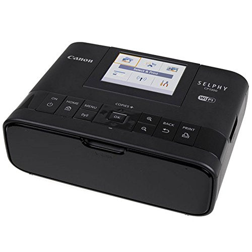 Canon SELPHY CP1300 Compact Wireless Photo Printer (Black) +Canon KP-108IN Color Ink and Paper Set +Photo4Less Cleaning Cloth - Deluxe Value Printer Bundle