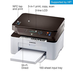 Samsung Xpress M2070W Wireless Monochrome Laser Printer with Scan/Copy, Simple NFC + WiFi Connectivity and Built-in Ethernet (SS298H)
