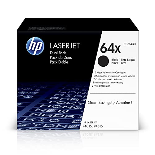 HP 64X | CC364XD | 2 Toner-Cartridges | Black | High Yield