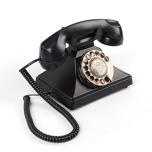 None Vintage Audio Guest Book Telephone Retro Style Rotary Phone for Wedding Party Gathering (Color: D, Size: As Shown)
