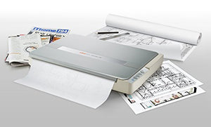 Plustek A3 Flatbed Scanner OS 1180 : 11.7x17 Large Format scan Size for Blueprints and Document. Design for Library, School and Soho. A3 scan for 9 sec, Support Mac and PC