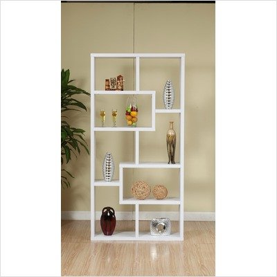 Masima Unique Bookcase/Display Cabinet in White