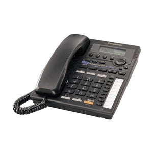 Panasonic KX-TS3282B 2-Line Expandable Corded Phone with Data Port, Black