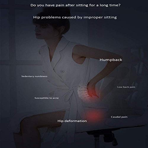 XIXIDIAN Memory Foam Seat Cushion for Back Pain Relief - Washable Cover