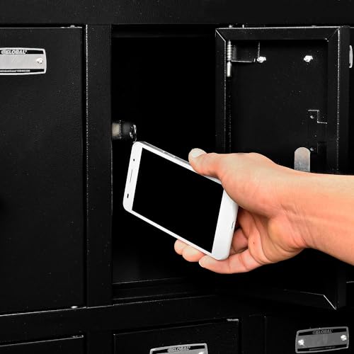 Global Industrial 12-Door Tablet & Cell Phone Locker with Keyed Lock & Hasp