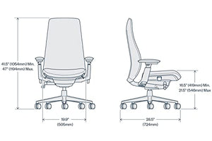 Haworth Fern Ergonomic Office Chair - Digital Knit Finish (Ember)