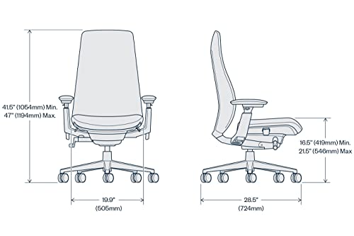 Haworth Fern Ergonomic Office Chair - Digital Knit Finish (Ember)