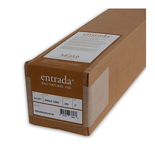 Moab Entrada Rag Bright 290 Archival Inkjet Paper (24" x 40' Roll)