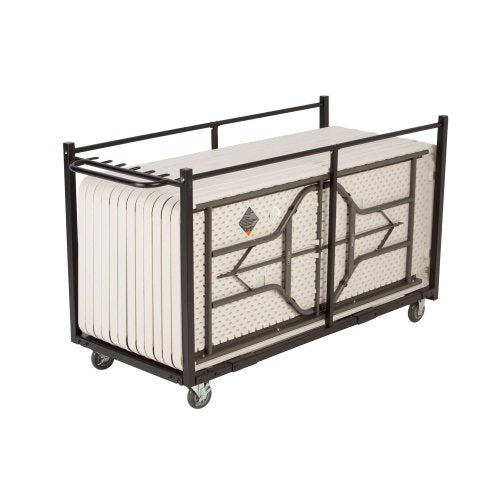 Lifetime 80193 Table Cart with Heavy Duty Steel, Black Sand Finish