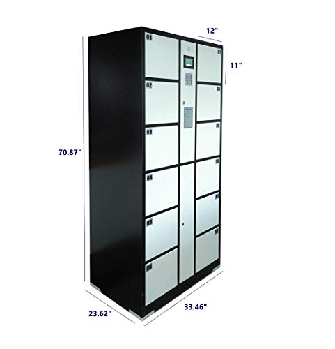 FixtureDisplays Metal Storage Locker with Computer Control Smart Access Digital Lock - 18349-NF