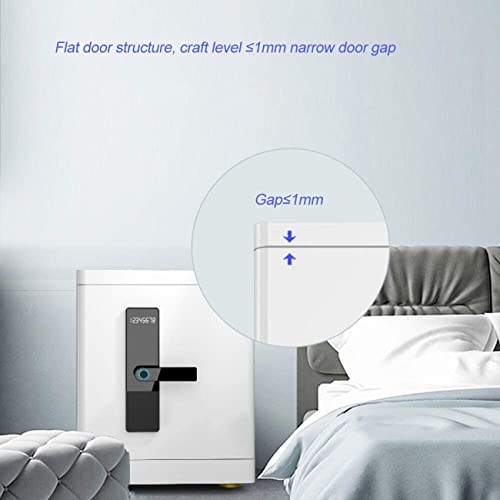 JTKDL Safe Box, Security Fingerprint Biometric Safe, Anti-Theft Cabinet Safe for Home Office, Secure Documents Jewelry Valuables