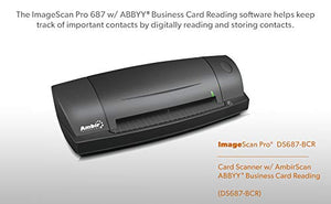 ImageScan Pro 687 w/ABBYY Business Card Reader Software