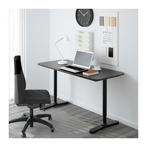Ikea BEKANT Desk, black-brown, black