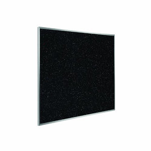 Ghent 48.5" x 48.5" Aluminum Frame Recycled Rubber Bulletin Board, Confetti, Made in the USA
