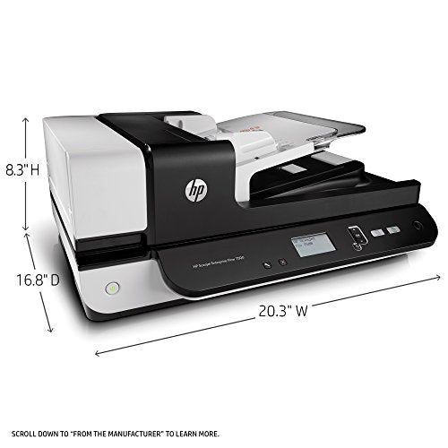 HP ScanJet Enterprise Flow 7500 Flatbed OCR Scanner (L2725B#BGJ)