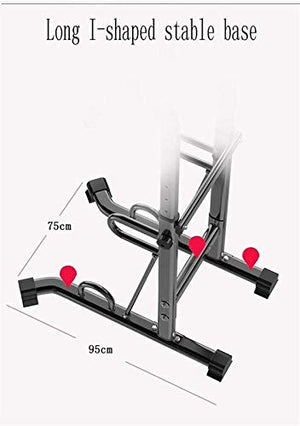 DSWHM Fitness Equipment Strength Training Equipment Strength Training Dip Stands Multifunctional Power Tower, 6 Level Height Adjustment, 300kg, for Strength Training Home Gym