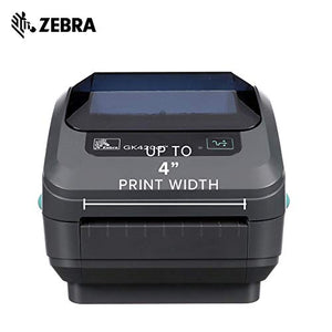Zebra GX420t Monochrome Desktop Direct Thermal/Thermal Transfer Label Printer with Fast Ethernet Technology, 6 in/s Print Speed, 203 dpi Print Resolution, 4.09" Print Width, 100-240V AC (Renewed)