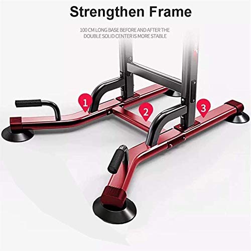 SJNQJJ Pull Ups Strength Training Equipment Strength Training Dip Stands Power Tower Resistant, Dive Stands for Home Gym Strength Training Fitness Adjustable Equipment Support Workout Station Pull Up